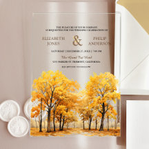 Herbstliche Eichenbäume Waldhochzeit