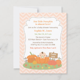 Herbstliche Einladungen zur Babyparty 'Kleiner Kür