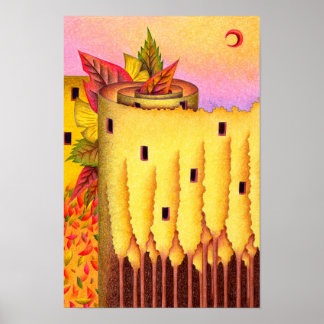 Herbstliche Erinnerungen und goldene Melodien. Poster