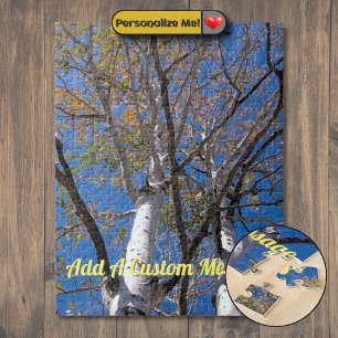 Herbstliche Espenzweige Puzzle
