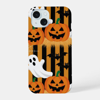 Herbstliche fallende Blätter Kürbisgewürz Herbstsa iPhone 15 Hülle