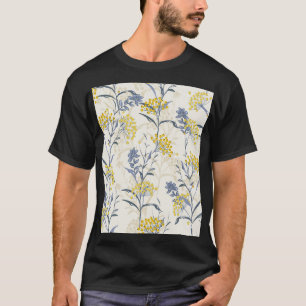Herbstliche gelbe Beeren Blätter, farbige Nahtlosi T-Shirt