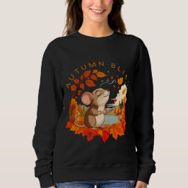 Herbstliche Glückseligkeit Süße Maus Herbst Sweats Sweatshirt