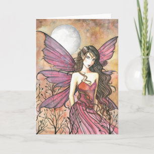 Herbstliche gotische Feenkarte von Molly Harrison Karte