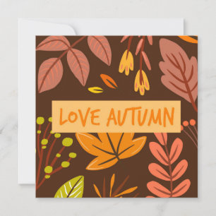 Herbstliche Grüße Flat Card