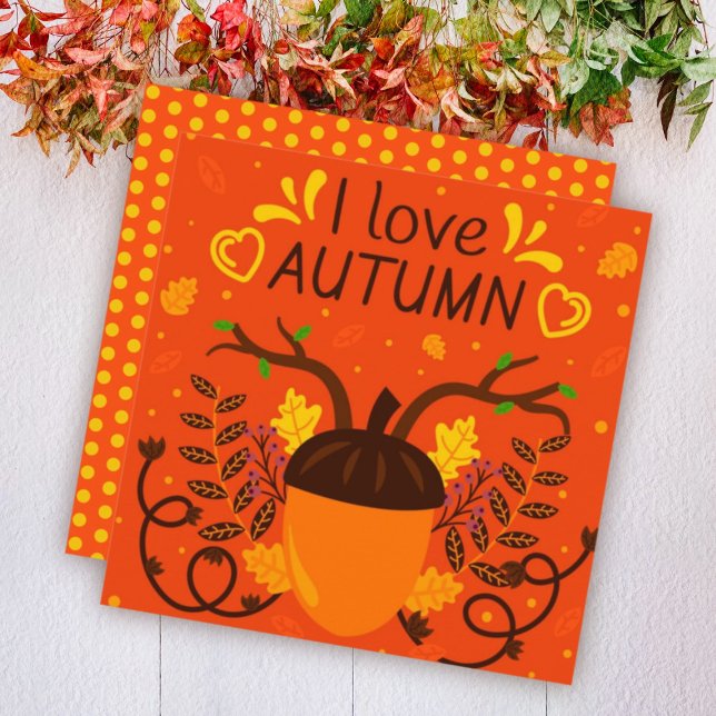 Herbstliche Grüße Flat Card (Von Creator hochgeladen)
