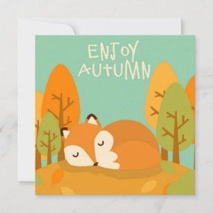 Herbstliche Grüßkarte