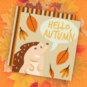 Herbstliche Grüßkarte