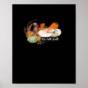 Herbstliche Halloween-Design Angepasst Poster