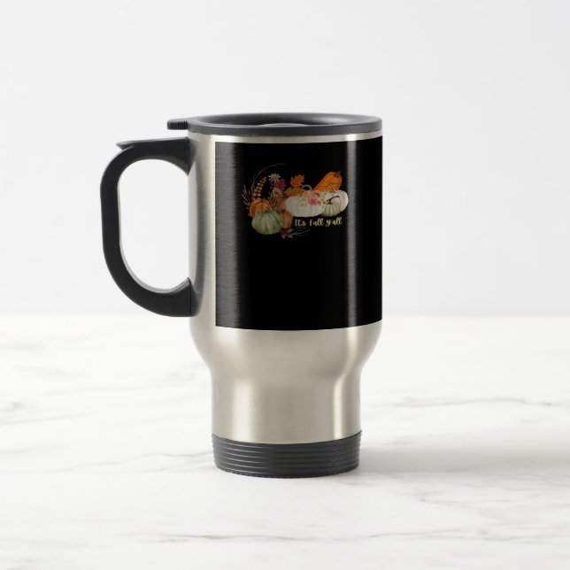Herbstliche Halloween-Design Angepasst Reisebecher (Links)