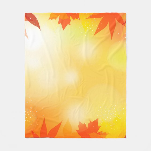 Herbstliche Hintergrundfarbe bukee fallen Natur Fleecedecke (Vorderseite)