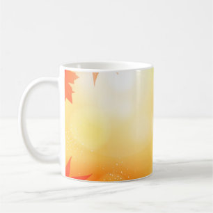 Herbstliche Hintergrundfarbe bukee fallen Natur Kaffeetasse