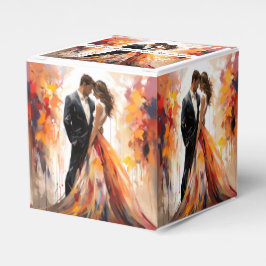Herbstliche Hochzeit im Herbst - Couple Artistic B Geschenkschachtel