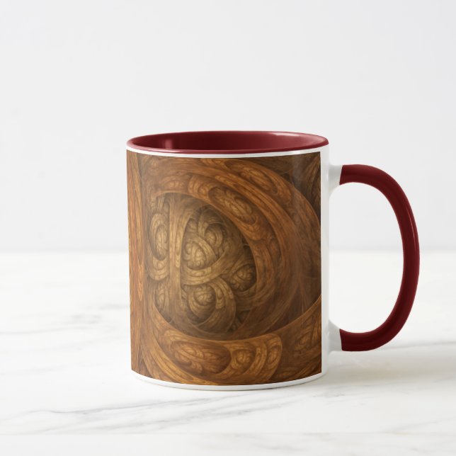 "Herbstliche" Keramik-Tasse Tasse (Rechts)