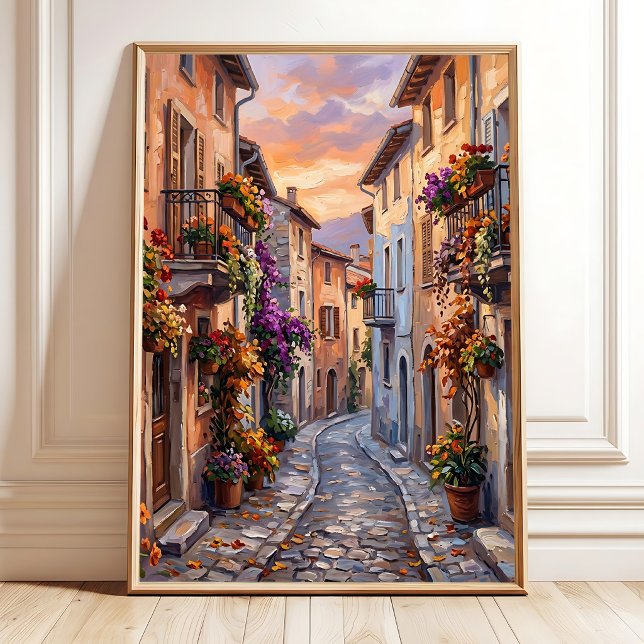 Herbstliche Landschaft Impressionistischer Leinwan Poster (Von Creator hochgeladen)