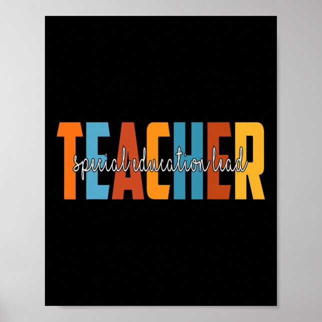 Herbstliche Liebe der Bildung Lead Teacher Herbst Poster (Vorne)