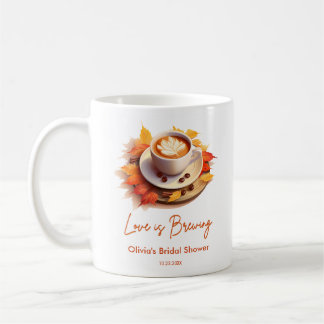Herbstliche Liebe ist das Break Coffee Brautparty Kaffeetasse