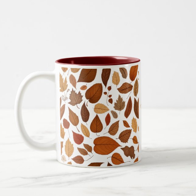 Herbstliche Liebe Zweifarbige Tasse (Links)