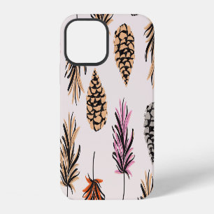 Herbstliche Natur: Trendige vintage nahtlose. iPhone 12 Hülle