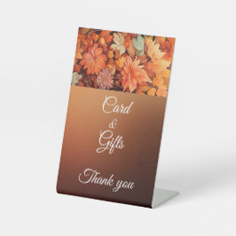 Herbstliche Niedliche Gnome Herbstlaub Geburtstag Sockelschild