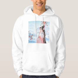 Herbstliche Ruhe: Elegante Dame & Persimonen Hoodie