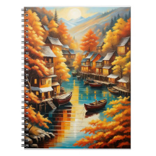 Herbstliche Ruhe in den Bergen Notizblock