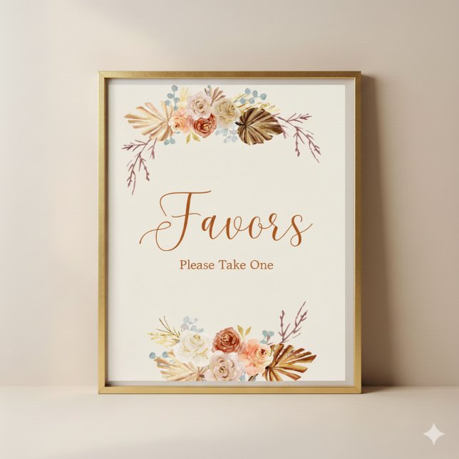 Herbstliche rustikale Geschenke Bitte nehmen Sie e Poster (Von Creator hochgeladen)