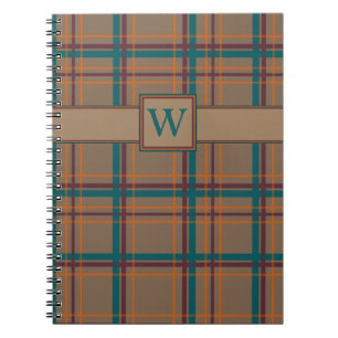 Herbstliche Schachbrett-Notizbuch Notizblock