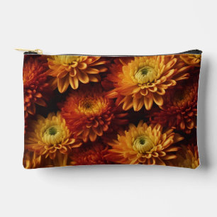 Herbstliche Schminktasche mit Blumenmotiv Zubehörtasche