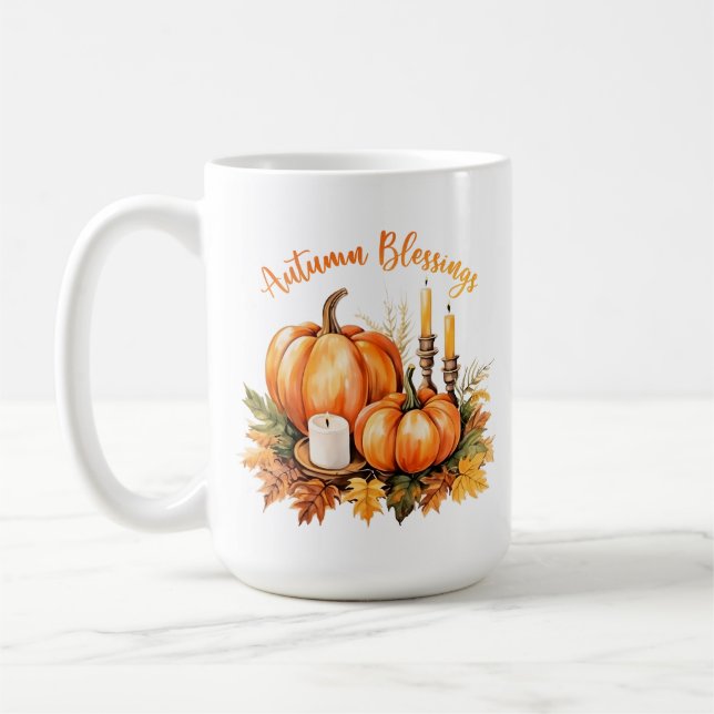 Herbstliche Segnungen Kaffeetasse (Links)