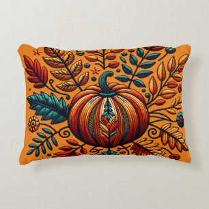 Herbstliche Stickerei Bettwäsche und Kissen
