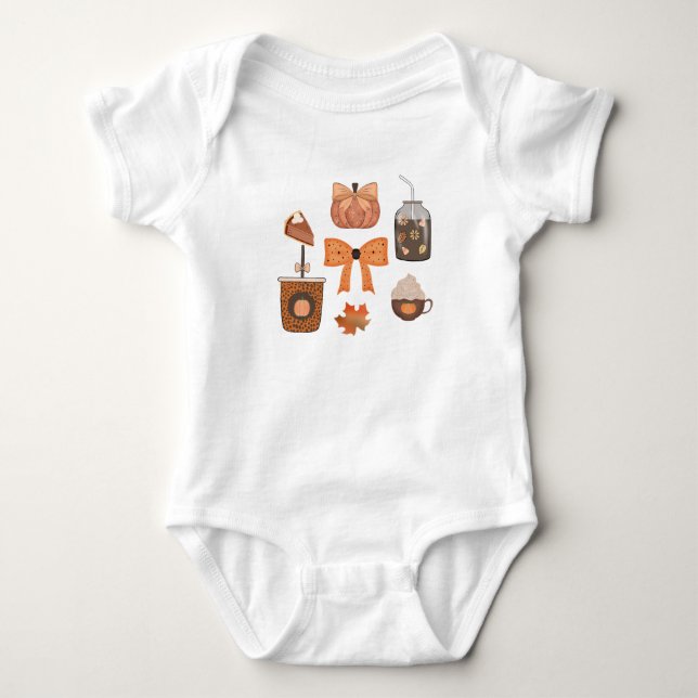 Herbstliche Stimmung Baby Strampler (Vorderseite)