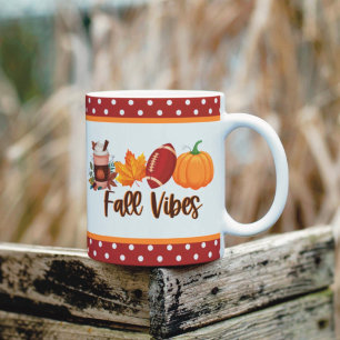Herbstliche Stimmung Kürbisgewürz Fußball Kaffeetasse