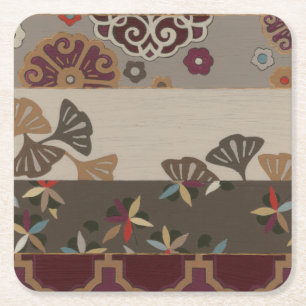 Herbstliche Tapisserie II Rechteckiger Pappuntersetzer