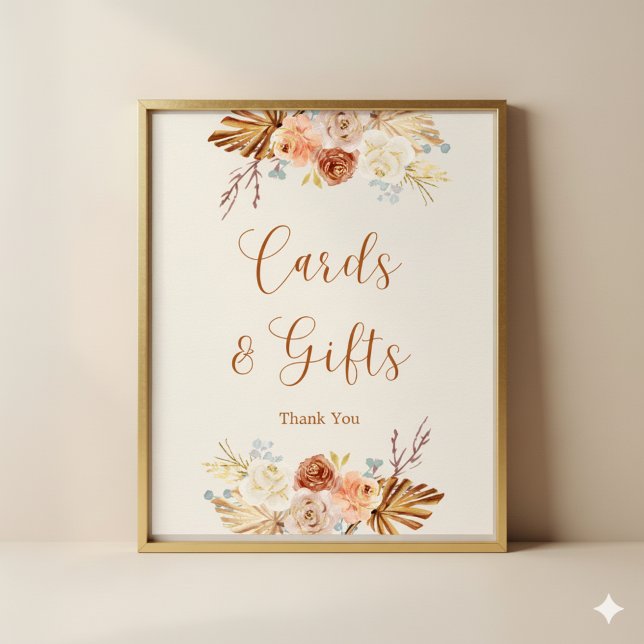 Herbstliche Terrakotta-Karten und Geschenke Poster (Von Creator hochgeladen)