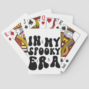 Herbstliche Vintage in meiner gruseligen Ära Retro Spielkarten