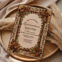 Herbstliche Wald-Botanik-Quinceañera