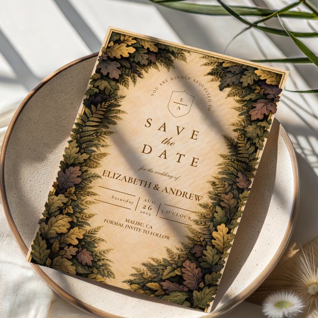 Herbstliche Waldhochzeit Save The Date (Von Creator hochgeladen)