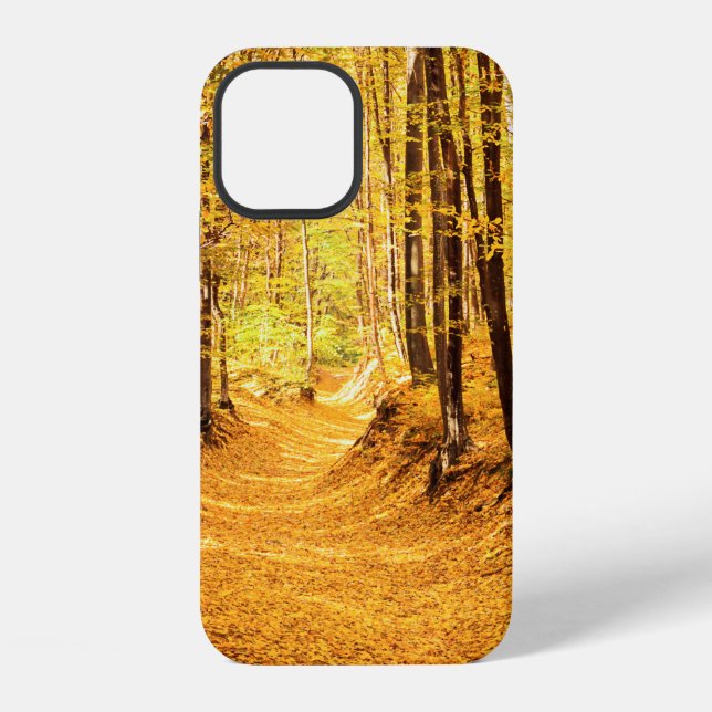 Herbstliche Waldlandschaft iPhone Hülle (Rückseite)