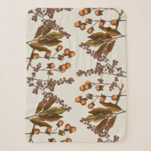 Herbstliche Wasserfarben-Foliage-Blätter Sherpadecke