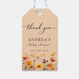 Herbstliche Wildblume | Duschvorspendetags Geschenkanhänger