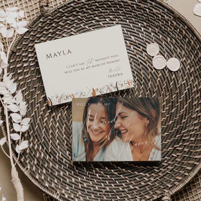 Herbstliche Wildblume | Trauzeugin des ausgeblende Einladung (Von Creator hochgeladen)