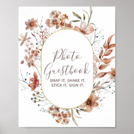 Herbstliche Wildblumen Foto Gästebuch