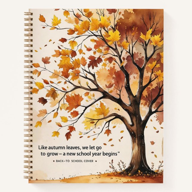 Herbstliche Wurzeln, frische Anfänge – Zurück zur  Notizbuch (Vorderseite)