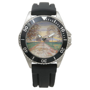 Herbstlicher Abend (von Ferdinand Hodler) Armbanduhr