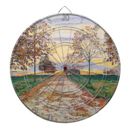 Herbstlicher Abend (von Ferdinand Hodler) Dartscheibe