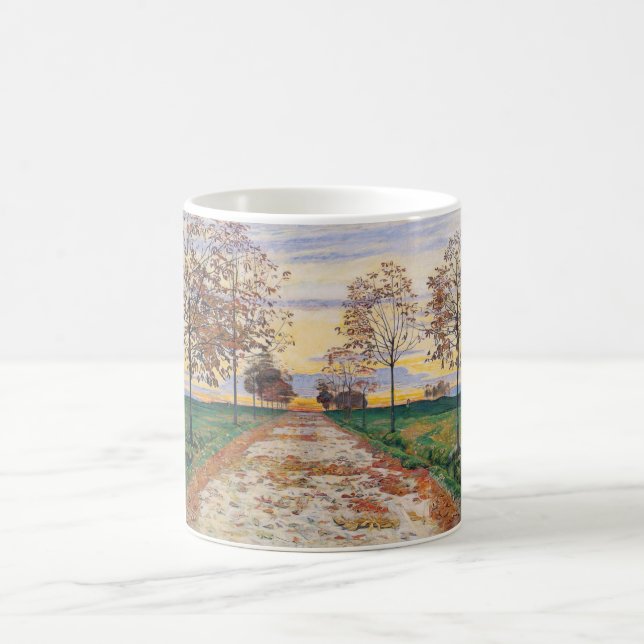 Herbstlicher Abend (von Ferdinand Hodler) Kaffeetasse (Mittel)