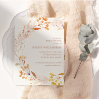 Herbstlicher botanischer Kranz Brautparty Boho Ros
