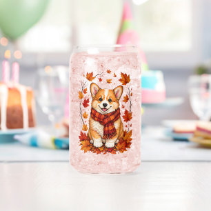 Herbstlicher Corgi-Hund Kuschelig Dosenglas