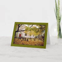 'Herbstlicher Friedhof' Blankokarte